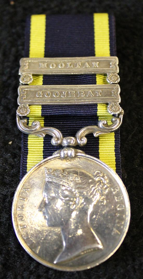 Punjab medal 60 rifles, Mooltan & Goojerat